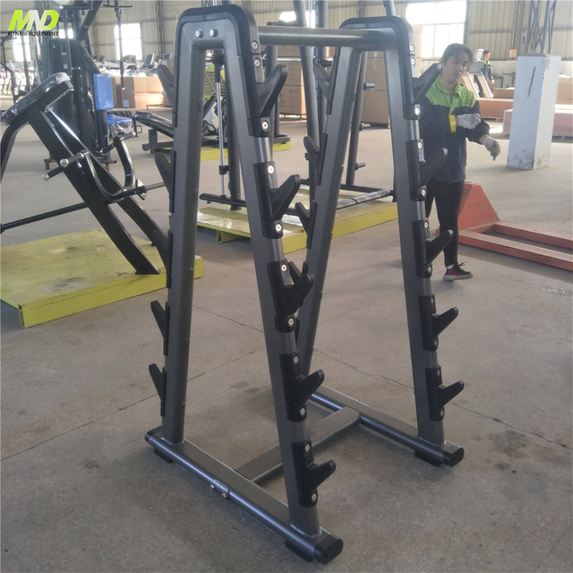 Estante de almacenamiento para barra MND FH55 | Organizador de barra de gimnasio comercial