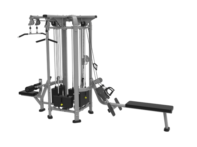 MND-FP96 Gimnasio tipo jungla con cable de 4 estaciones | Entrenador Funcional Profesional