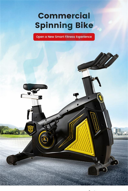 Bicicleta de spinning con transmisión por correa MND-D19 | Resistencia infinita | APTITUD MND