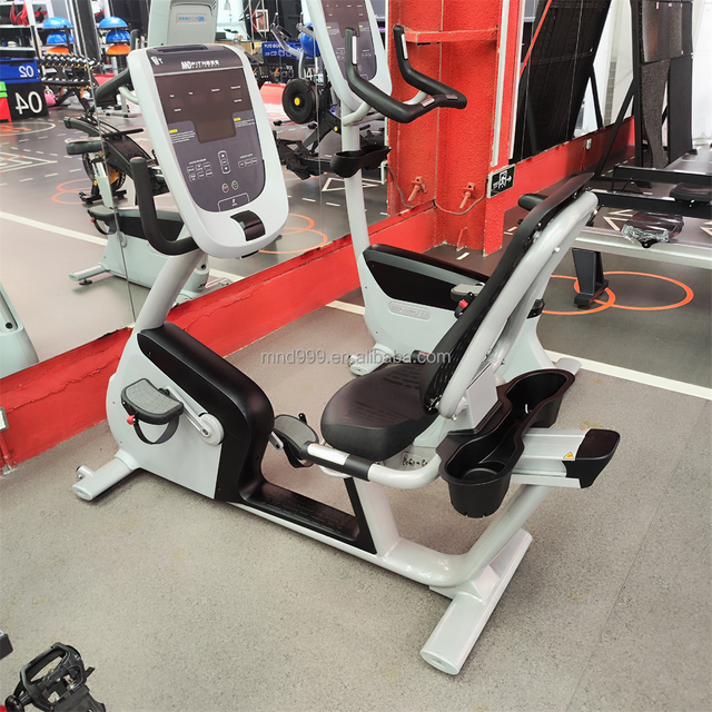 Bicicleta reclinada comercial MND-X520B (pantalla LCD) | Cardio cómodo | APTITUD MND