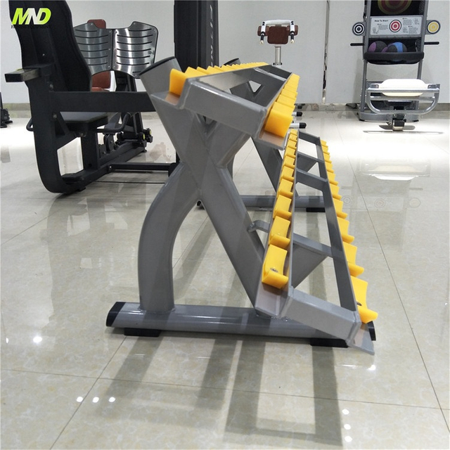 MND FH49 Estante para mancuernas de 2 niveles | Almacenamiento de mancuernas para gimnasios comerciales