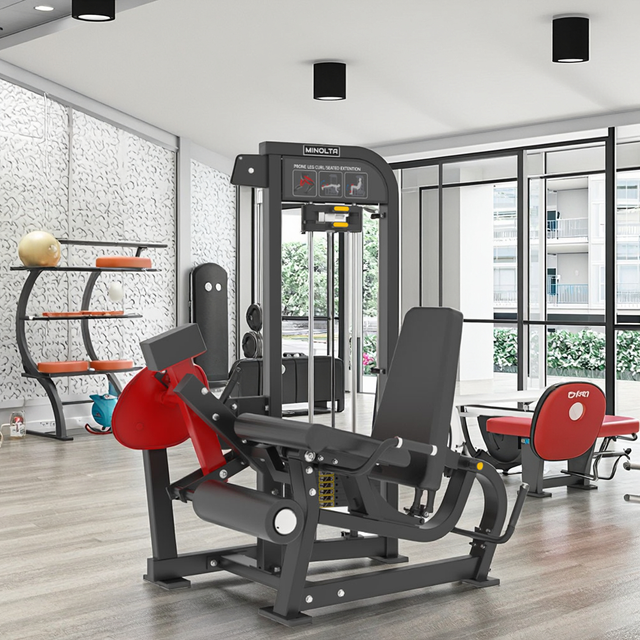 MND-FM90 Máquina de extensión sentada y flexión de piernas en decúbito prono | Aislador cuádruple y isquiotibial 2 en 1