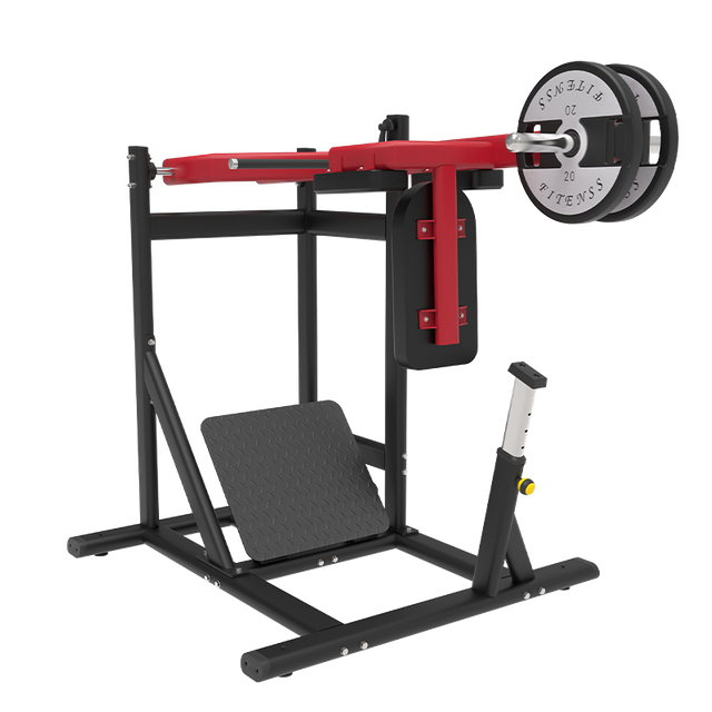 Máquina de sentadillas Hack para prensa de piernas, banco de entrenamiento ajustable de acero resistente, entrenamiento muscular de piernas, MND-PL38 de Fitness de fuerza