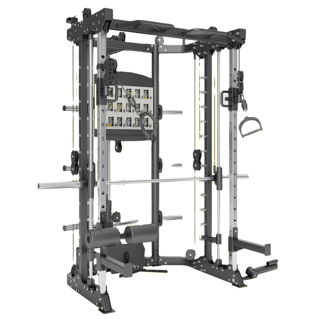 Máquina multiherrería compacta MND-C81/C80 | Todo en uno que ahorra espacio | Máquina Smith con cable básico
