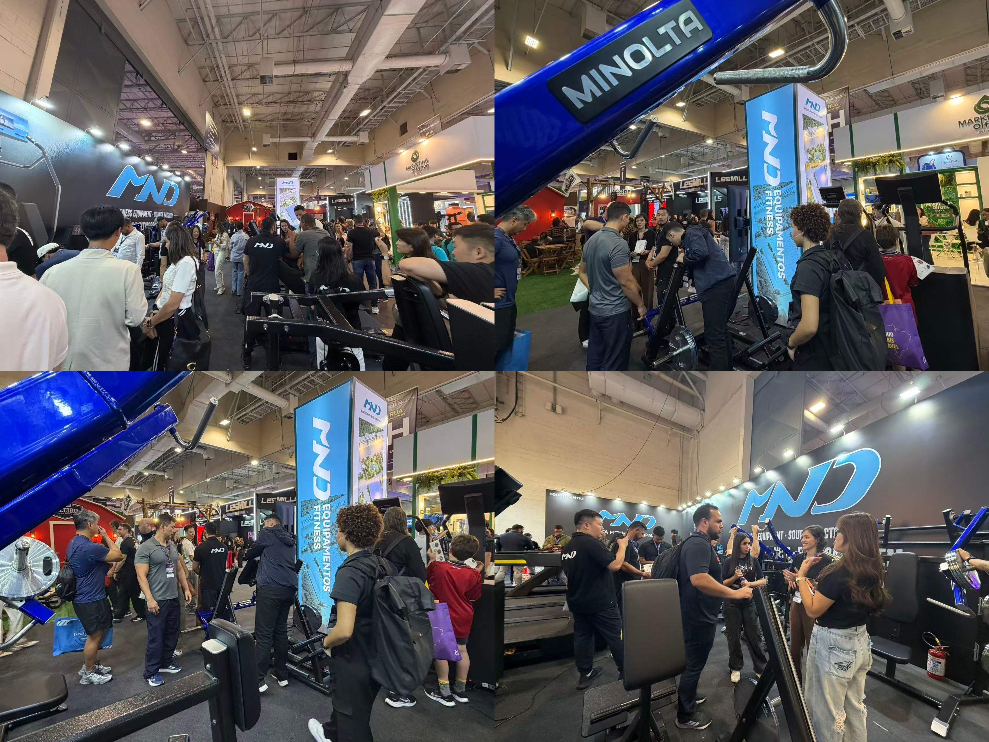 Un primer día ajetreado para Minolta Fitness en Fitness Brasil Expo 2026